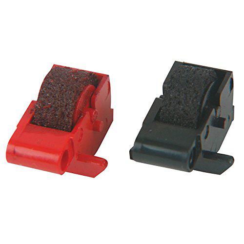 porelon 11207 pr78 calculator ink rolls, 1-pack, black/red