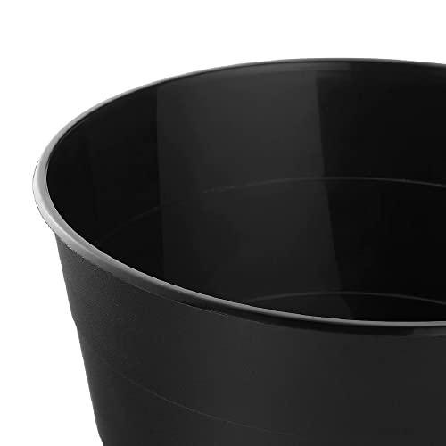 i-k-e-a fniss trash can paper waste bin basket durable plastic 3 gallons lightweight (black)