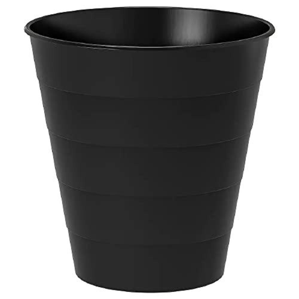 i-k-e-a fniss trash can paper waste bin basket durable plastic 3 gallons lightweight (black)