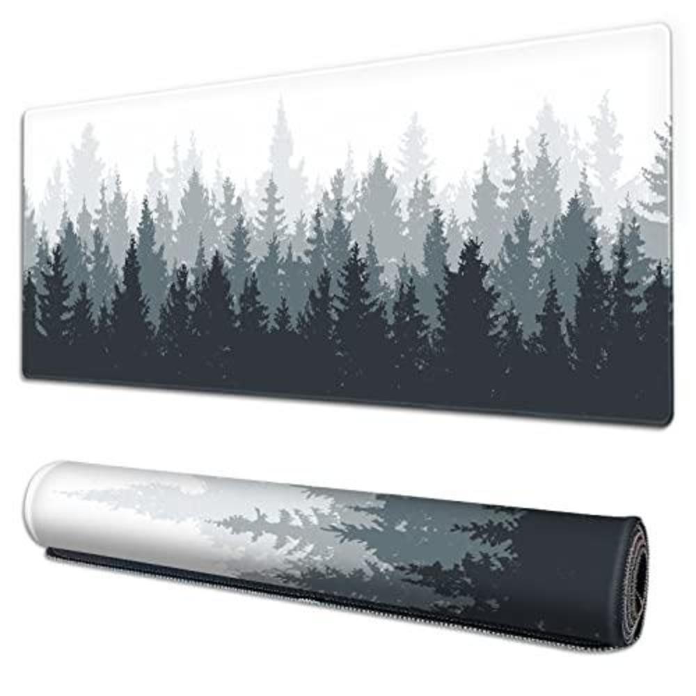 galdas gaming mouse pad forest background pattern xxl xl large mouse pad mat long extended mousepad desk pad non-slip rubber 