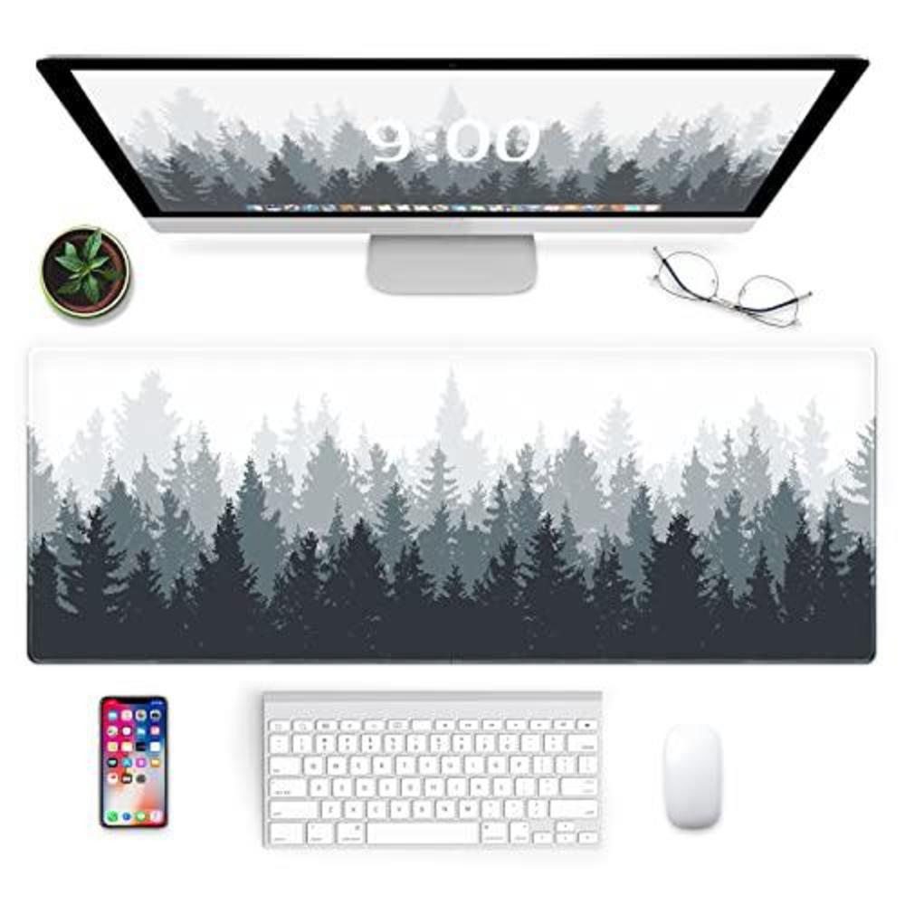 galdas gaming mouse pad forest background pattern xxl xl large mouse pad mat long extended mousepad desk pad non-slip rubber 