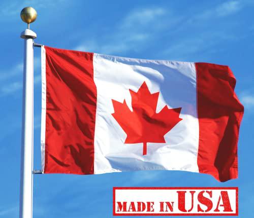 Canada Canadian Flag 3x5 Ft Outdoor - Vivid Color Fade Proof Polyester Canadian Canada Canadian Flag 3x5 Ft Outdoor - Vivid Color Fade Proof Polyester Canadian