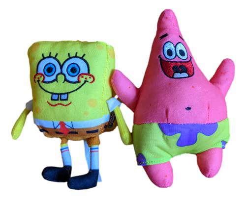 Nickelodeon spongebob 10 inch and patrick 11 inch stuffed plush doll toy set