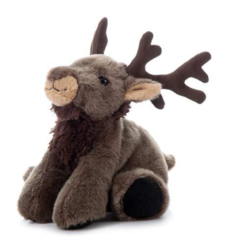 the petting zoo elk stuffed animal plushie, gifts for kids, wild onez zoo animals, elk plush toy 9 inches