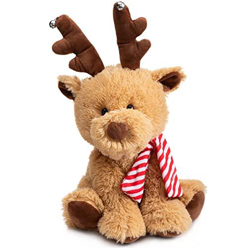 HollyHOME hollyhome animated christmas plush reindeer stuffed animal  singing and dancing deer toy for kids