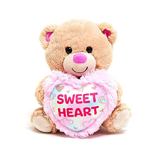 cuddle barn - my whole heart - bear | animated singing valentine's stuffed  animal plush toy teddy bear
