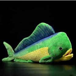 baby Frankiezhou simulation deep sea ghost saury giant dolphin fish stuffed animals toy plush 18" long