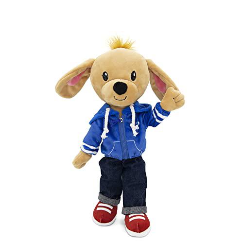 Playtime by Eimmie plushible rag doll - soft dolls for baby, boy, girls, toddler, & infants - stuffed animal - plush cuddle buddy with clothes -