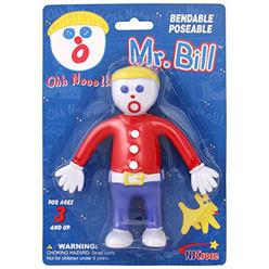 nj croce mr. bill bendable action figure, multicolor