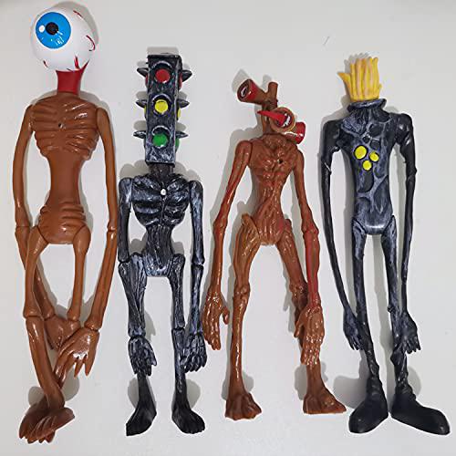 YAUYUOO 4pcs,about 8inch,siren head toy,toys,scp 6789,model toy of siren head?