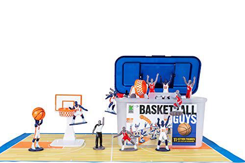 K Kaskey Kids kaskey kids basketball guys - red/blue inspires kids imaginations with endless hours of creative, open-ended play - includes 