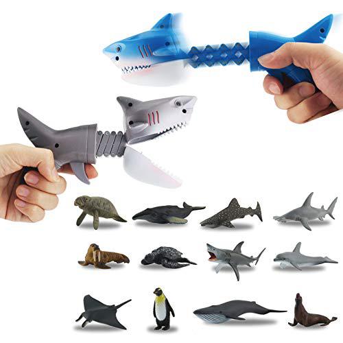 DINOBROS dinobros hungry shark grabber toys 2 shark grabbers with