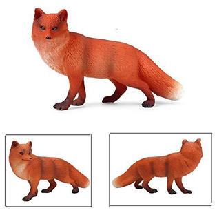 Uandme fox toy figures set includes arctic fox & red foxes