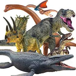 Lavesom 6PcS Jumbo Dinosaur Toy Set, Realistic Dinosaur Toys for Kids - Large Dino Playset for Boys and girls 3 4 5 6 7 Year Old