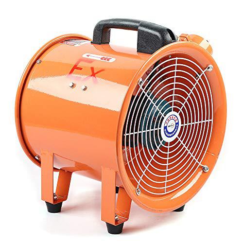 gdrasuya10 10" ventilator axial fan blower, industrial extractor fan blower portable ducting fume ventilation air mover 2800r