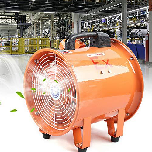 gdrasuya10 10" ventilator axial fan blower, industrial extractor fan blower portable ducting fume ventilation air mover 2800r