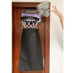 Swant basketball laundry hamper 2 in 1 basketball hamper hoop set over the door hanging clothes hamper fun basket laundry shoot bag