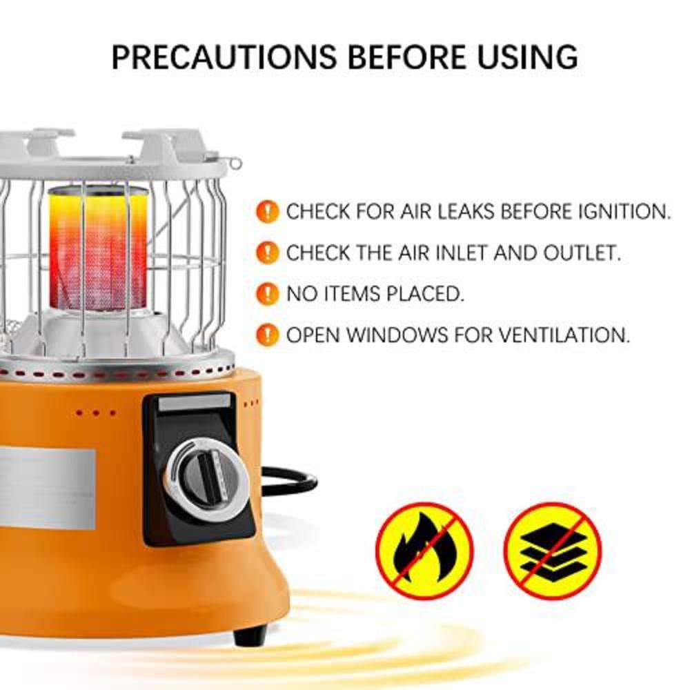 Nieuwheid vezel Taille RNAB09B6PGKH2 akusako camping propane heater - 2 in 1 outdoor portable gas  heater & stove included tent heaters + propane hose kit for regu