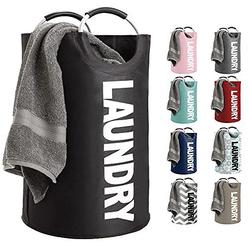 Gorilla Grip Premium Laundry Basket, Heavy Duty Clothes Bag, Durable Handles for Easy Carry, Collapsible Cloth Baskets,