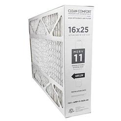 hxmls wawfab clean comfort amp-11-1625-45 (1-pack) - 16" x 25" x 4.5" media air filter, merv 11