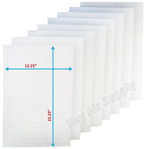 rayair supply 14x25 respicaire cg microclean 95 air cleaner replacement filter pads 14x25 refills (4 pack)