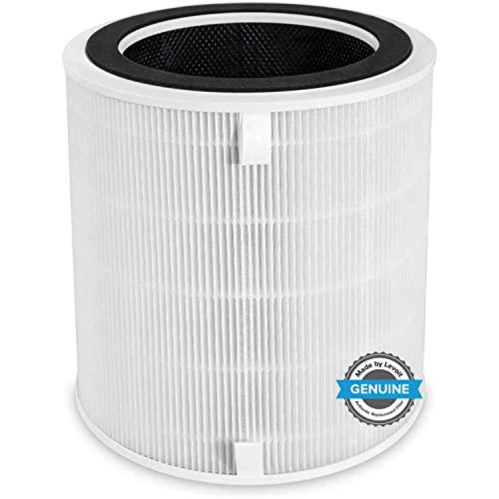 levoit air purifier lv-h135 replacement filter, true hepa and activated carbon filters set, lv-h135-rf,white