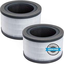 levoit air purifier replacement filter, 3-in-1 true hepa, high-efficiency activated carbon, vista 200-rf, 2 pack, black