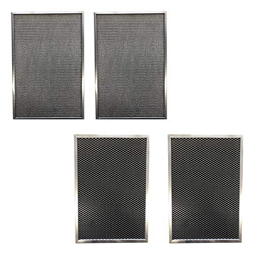Filter Everything replacement for trion max 5 1400 441501-019 aluminum/carbon pre/post filter set:(2)- 12 x 16 x 1/4 aluminum and (2) 12 x 16 x