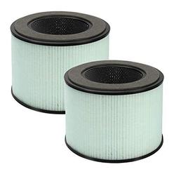 USonline911 guanqiao 2 pack replacement hepa filter compatible with partu bs-08, 3 in 1 filtration high efficient activated carbon hepa f