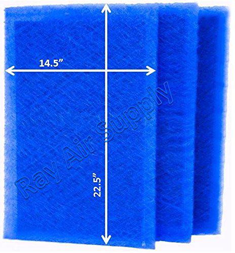 rayair supply 16x25 premierone pureflo p6100 replacement filter pads ms-1625 (3 pack)