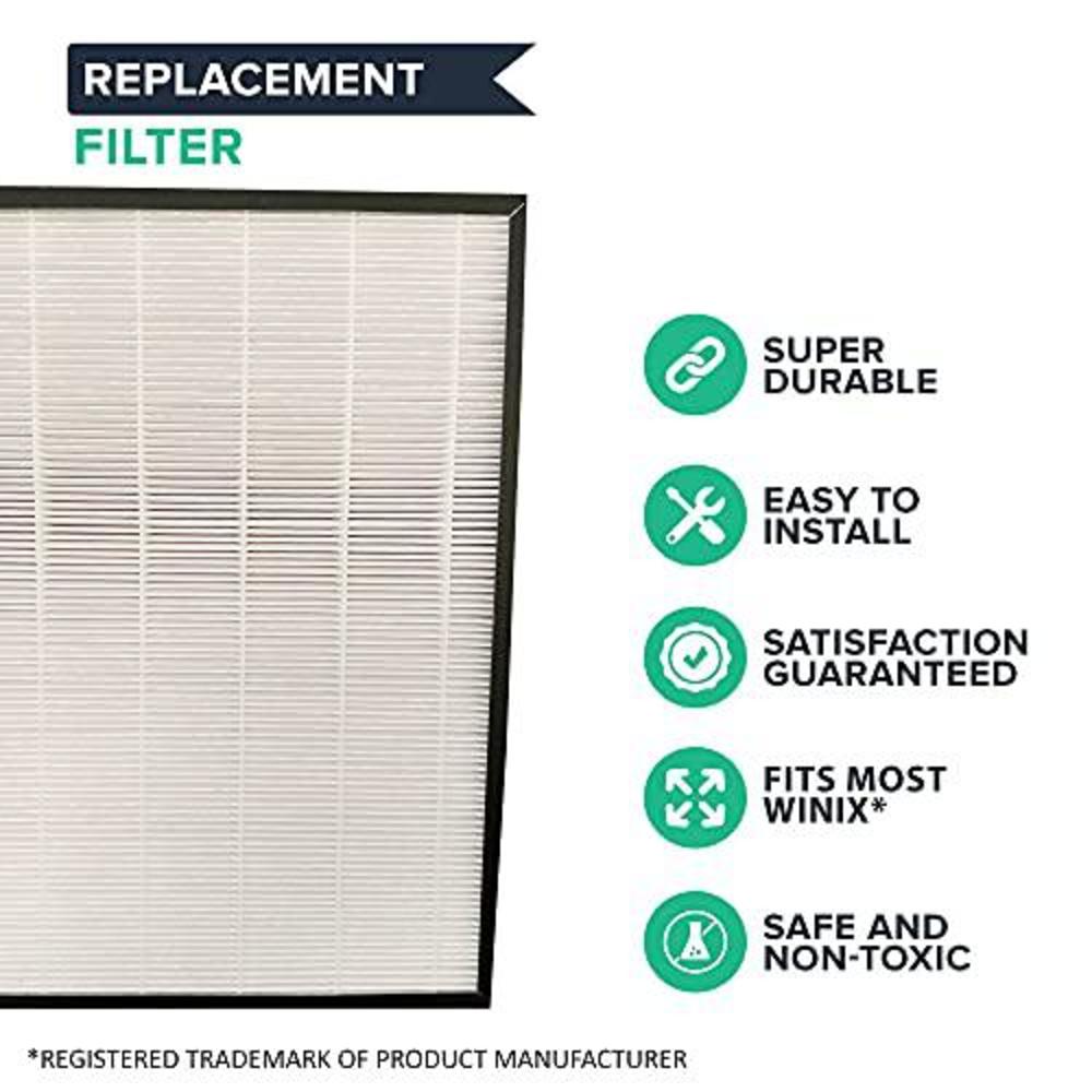 think crucial replacement 4 air purifier filters & 4 carbon filters fit winix j, models hr950 & hr1000, compare to part # 117