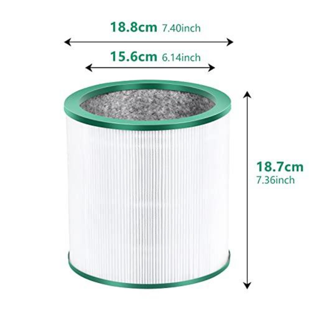 EGR tp02 replacement filter compatible dyson tp00, tp01, tp03, bp01, egr hepa fan filter for dyson tower pure cool link air purif