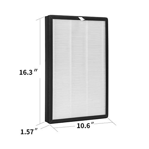 gokbny 2-pack aph260 true hepa replacement filter, compatible with pure morning aph260 air purifier, 3-in-1 filter system