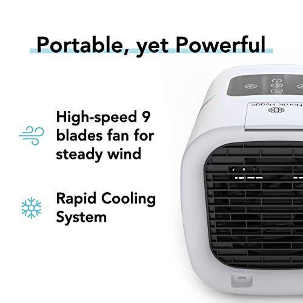 nordic hygge airchill personal air conditioner | newly updated apr 2021 | portable air cooler with updated humidifier fan | n