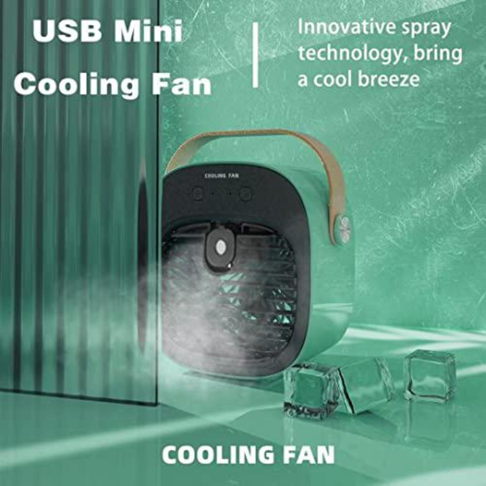 Gootu portable air conditioner, 6000mah rechargeable personal air conditioner, usb mini air conditioner, 3 speed quiet air cooler f