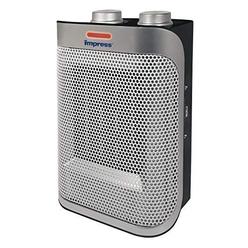 impress space heater with a ceramic element | fan | 750w and 1500w settings | adjustable thermostat | safety switch | modern 
