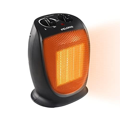 Pelonis RNAB08HQ279JK pelonis phta1abb portable, 1500w/900w, quiet cooling  u0026 heating mode space heater for all season, tip over u0026 overheat protecti