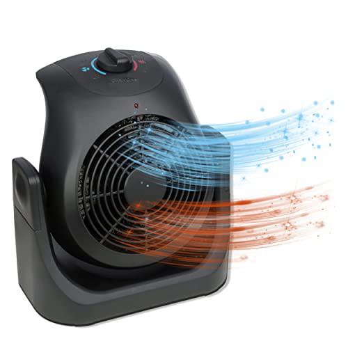 Amaze-Heater amaze dual comfort 2 in 1 space heater - portable electric ceramic heater fan combo unit for all year around; overheat protec