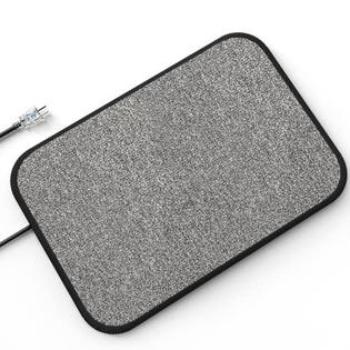 EconoHome RNAB09YWD9CG5 econohome electric heated foot warmer mat - 75w foot  heater under desk - heated floor mat for office, home - auto shutoff, no
