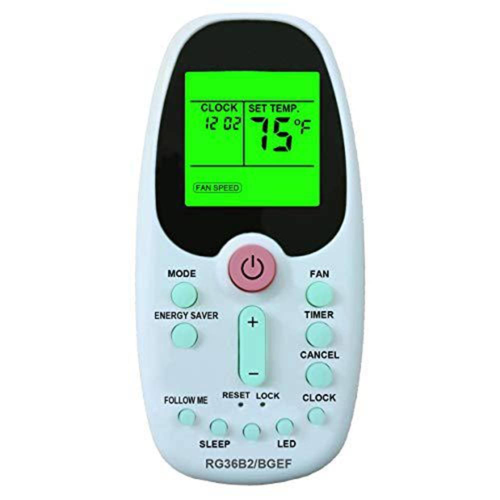 RCECAOSHAN ha-15953 replacement for comfortstar air conditioner remote control rg36b2/bgef (display in fahrenheit)