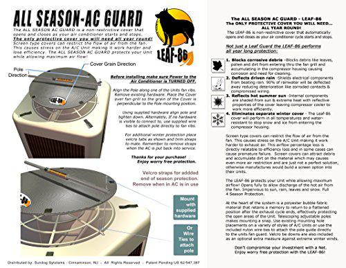 AC-Guard ac guard all season leaf-86 -air conditioner cover 24" for outside