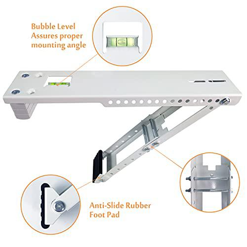 foozet ac window air conditioner support bracket light duty, up to 85 lbs