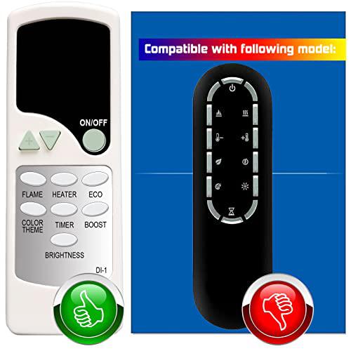 yaohuimi replacement remote control for dimplex replacement part, remote control 3001250100rp, compatible with pf2325, pf3033