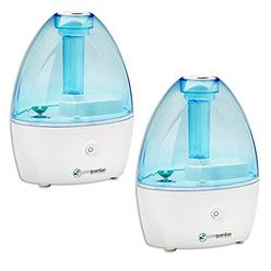 Pureguardian pure guardian h910bl2pk ultrasonic cool mist humidifier, 14 hrs. run time, 210 sq. ft. coverage, small rooms, quiet, filter f