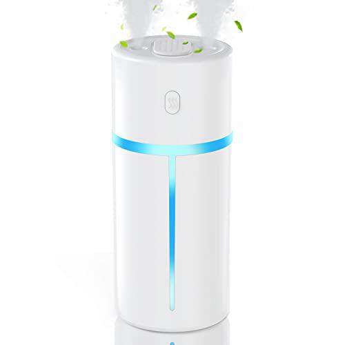 humidier portable car humidifiers, cool mist small humidifiers, usb 7 color night lights waterless auto shut-off quiet humidi