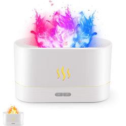 senmul colorful flame air aroma diffuser humidifier, upgraded 7 flame color noiseless essential oil diffuser for home,office,yoga wi