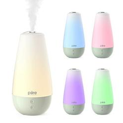 pure enrichment purebaby 3-in-1 whisper-quiet humidifier, color changing night light, & essential oil diffuser for baby nurse