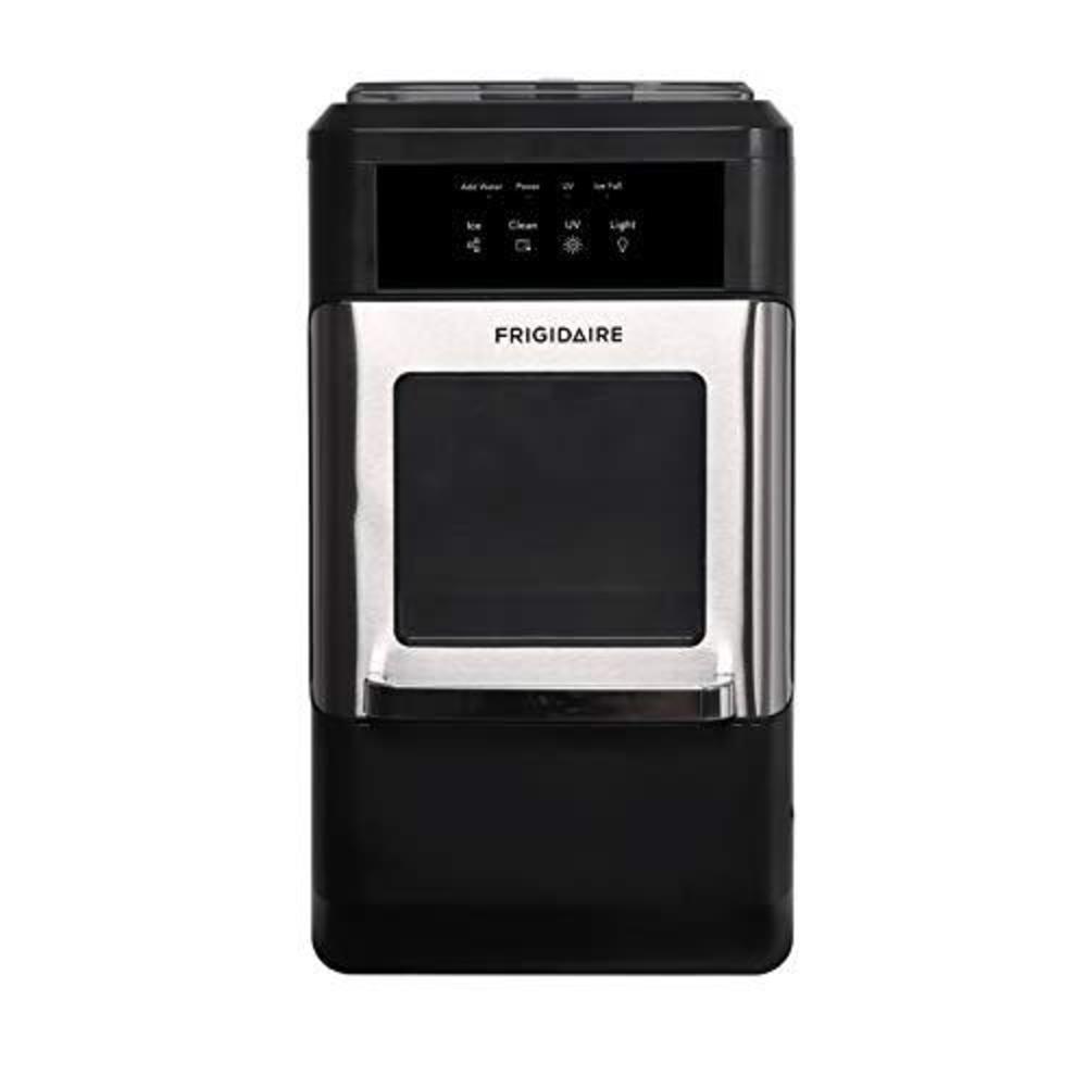 frigidaire countertop crunchy chewable nugget ice maker, 44lbs per day, stainless steel (ice maker, v1)