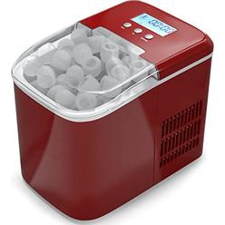 arlime portable ice maker machine, 26lbs/24h self-cleaning ice maker, 9 ice cubes s/l ready in 6 mins, small cube ice maker w