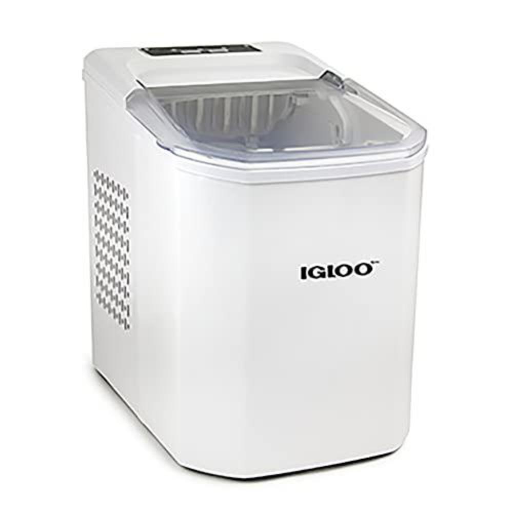 igloo automatic self-cleaning 26-pound ice maker, countertop size, large or small cubes, led control panel, scoop included, w